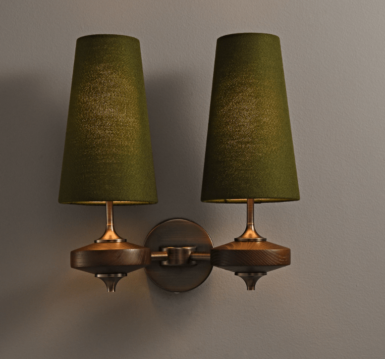Hestin Twin Shade Wall Sconce