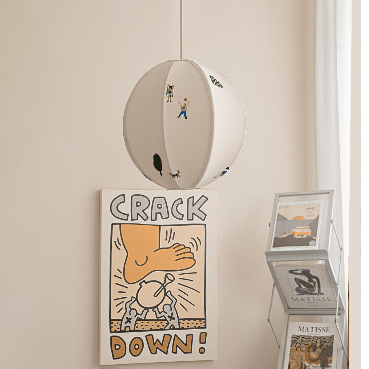 Wacell Art Textile Swag Fabric Pendant Lamp