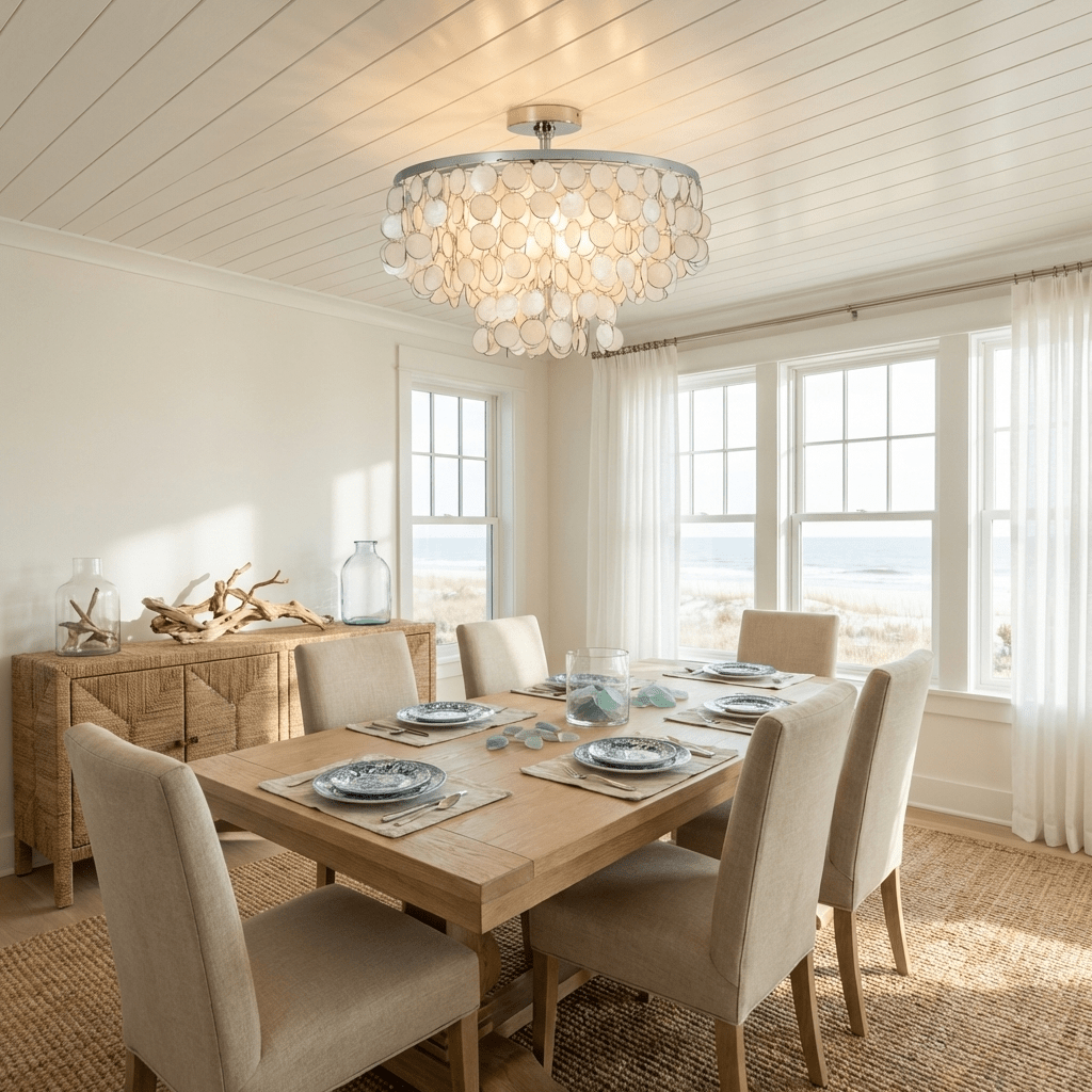 Zephyro Pearl Shell Ceiling Lamp