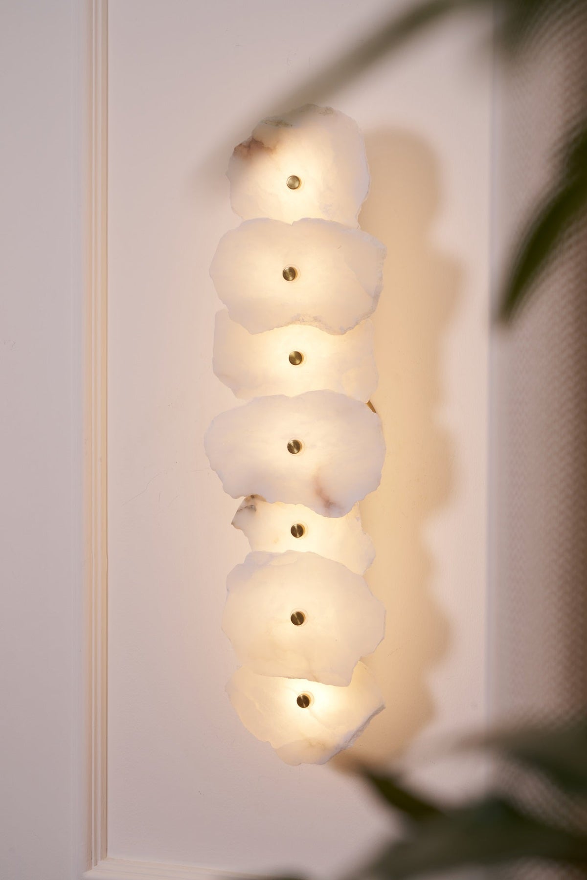 Alaeila Floral Cluster Alabaster Wall Light