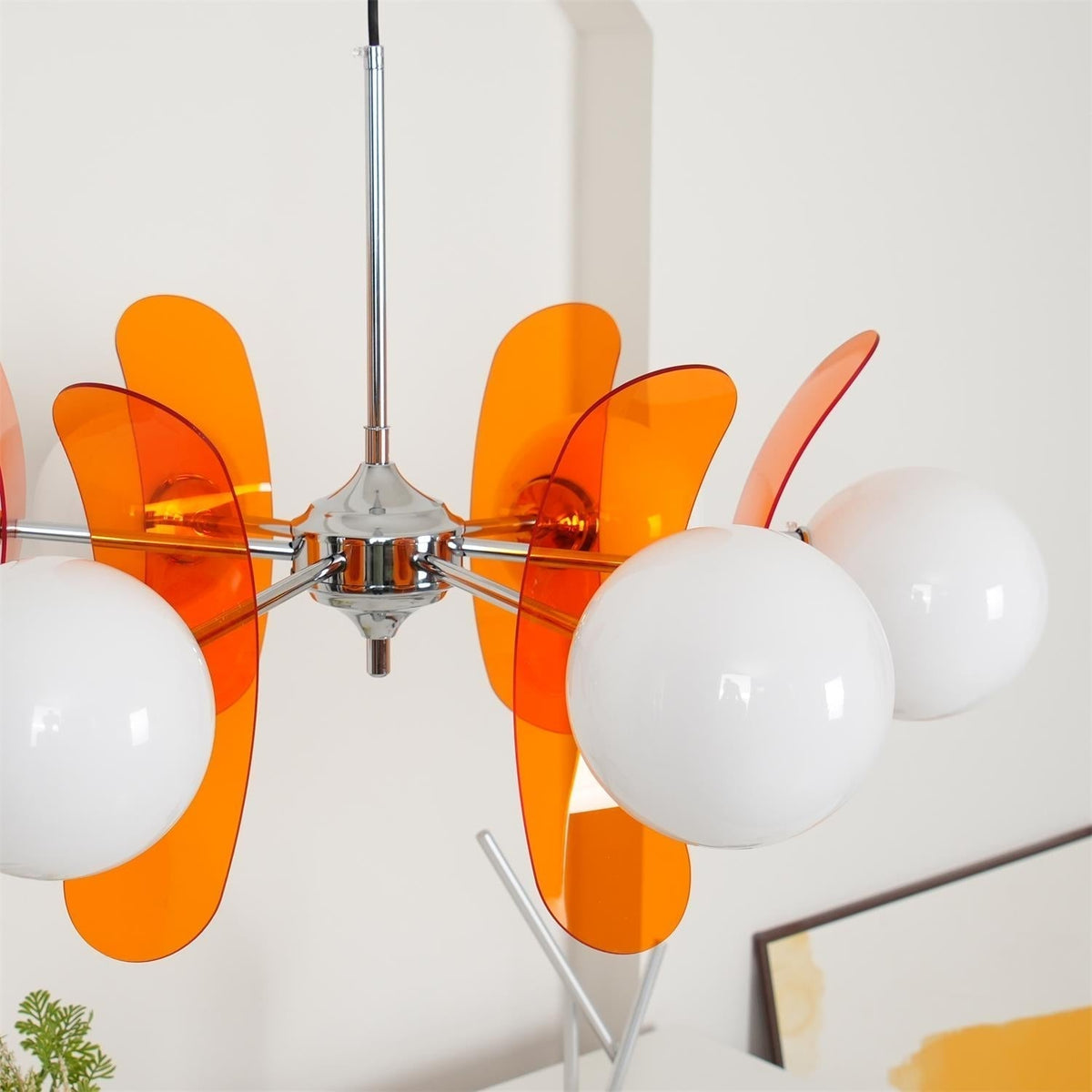 Silisur Chandelier Brown &Orange