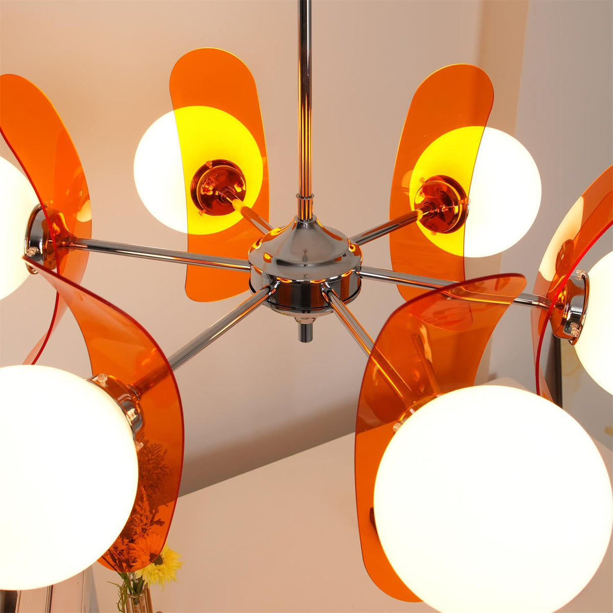 Silisur Chandelier Brown &Orange