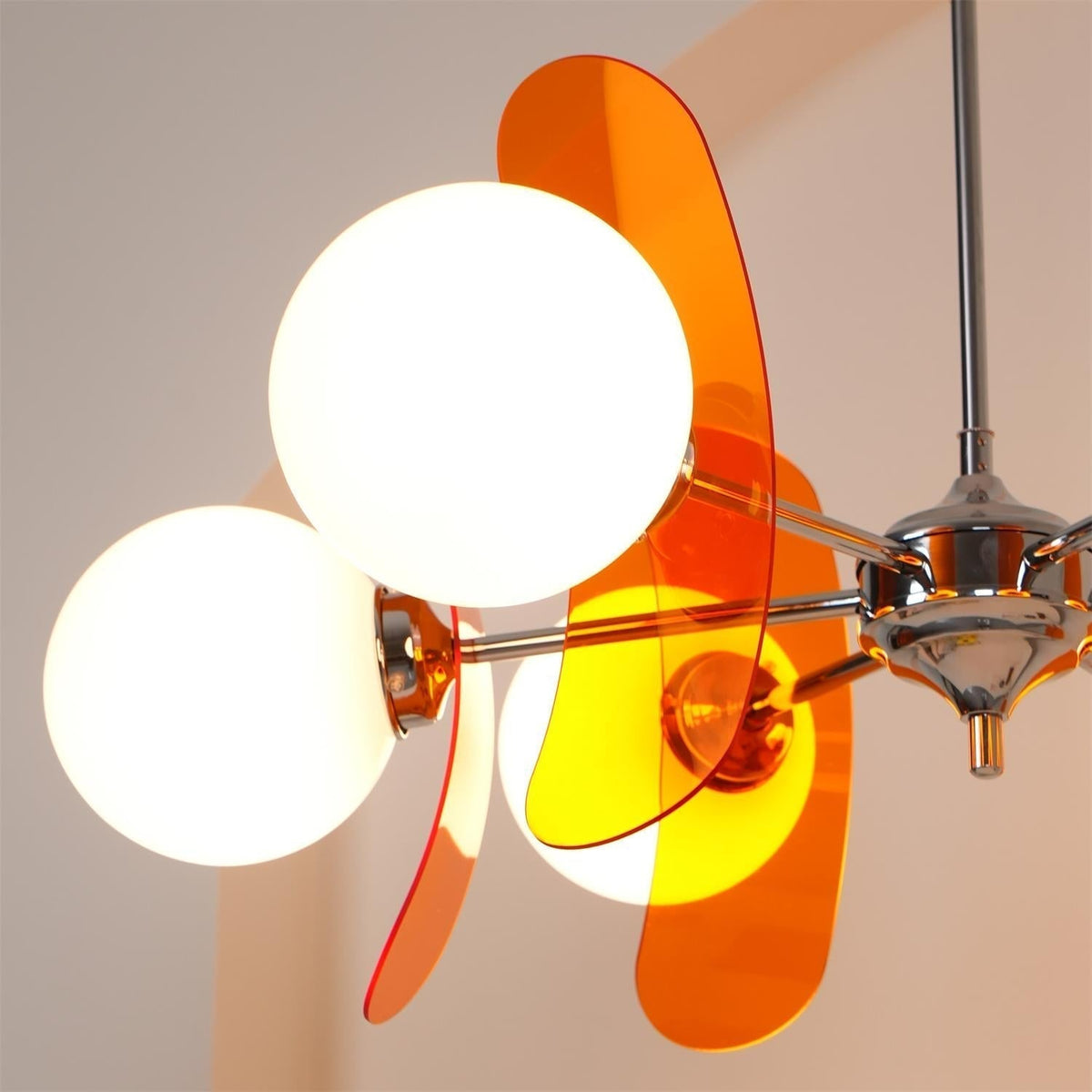 Silisur Chandelier Brown &Orange