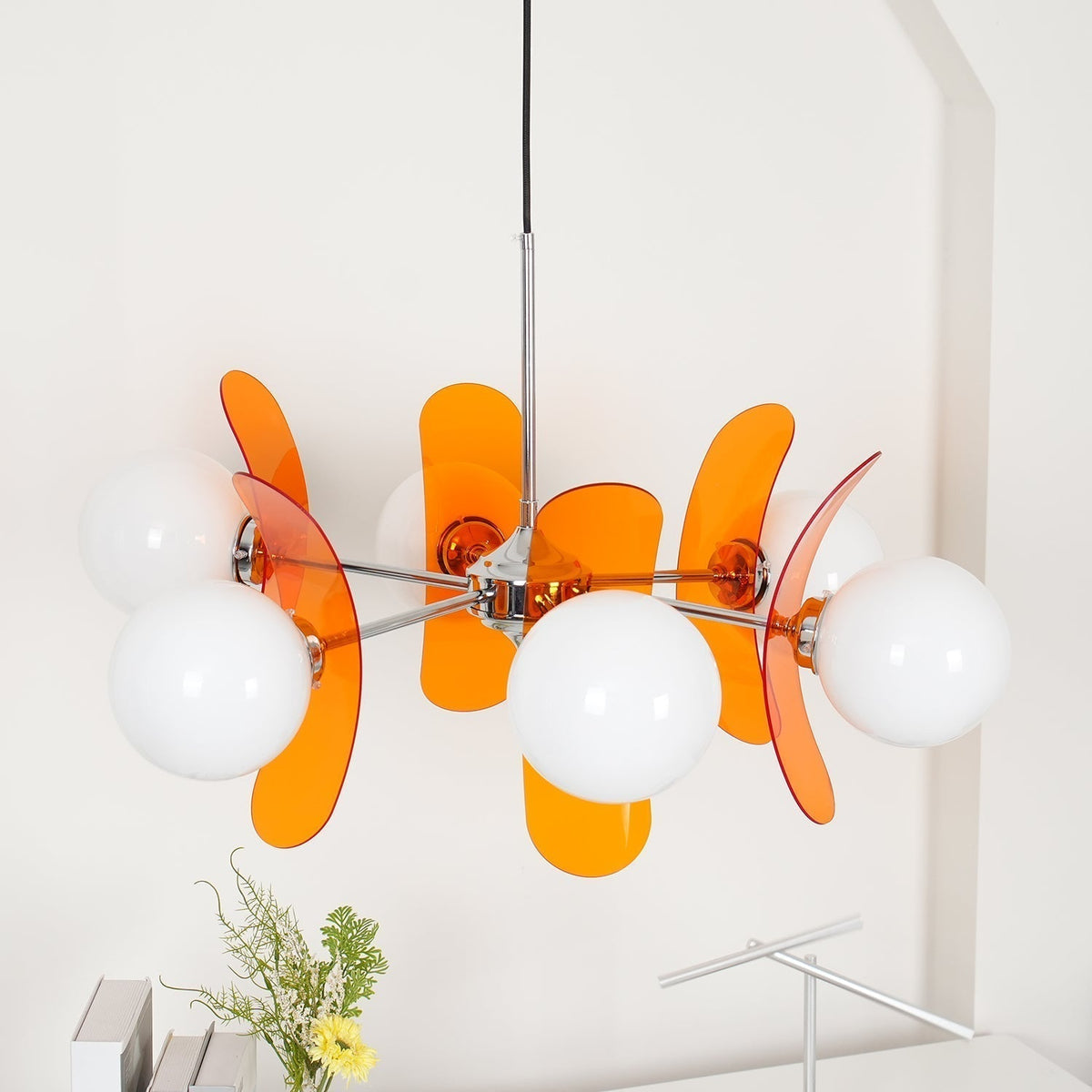 Silisur Chandelier Brown &Orange