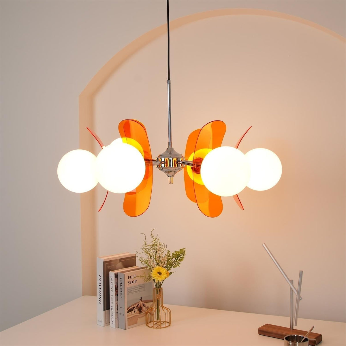 Silisur Chandelier Brown &Orange