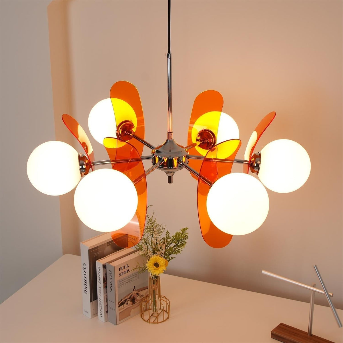 Silisur Chandelier Brown &Orange