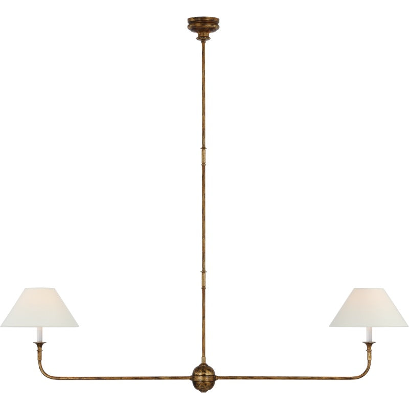 Degirut Modern Linear LED Chandelier Living Room Bedroom