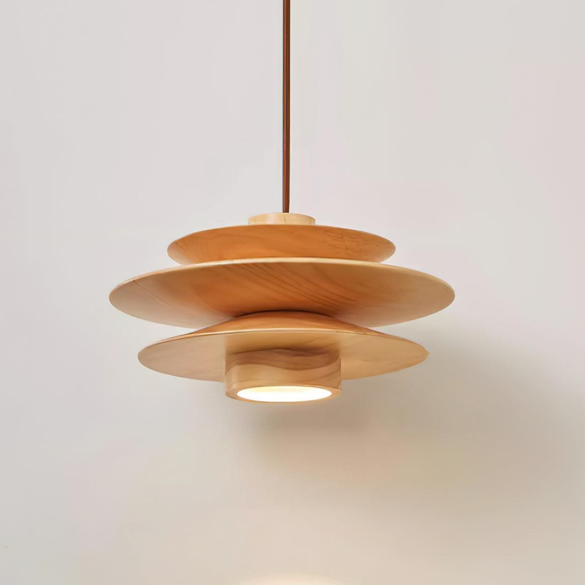 Nemasit Mid Century Walnut Pendant Light
