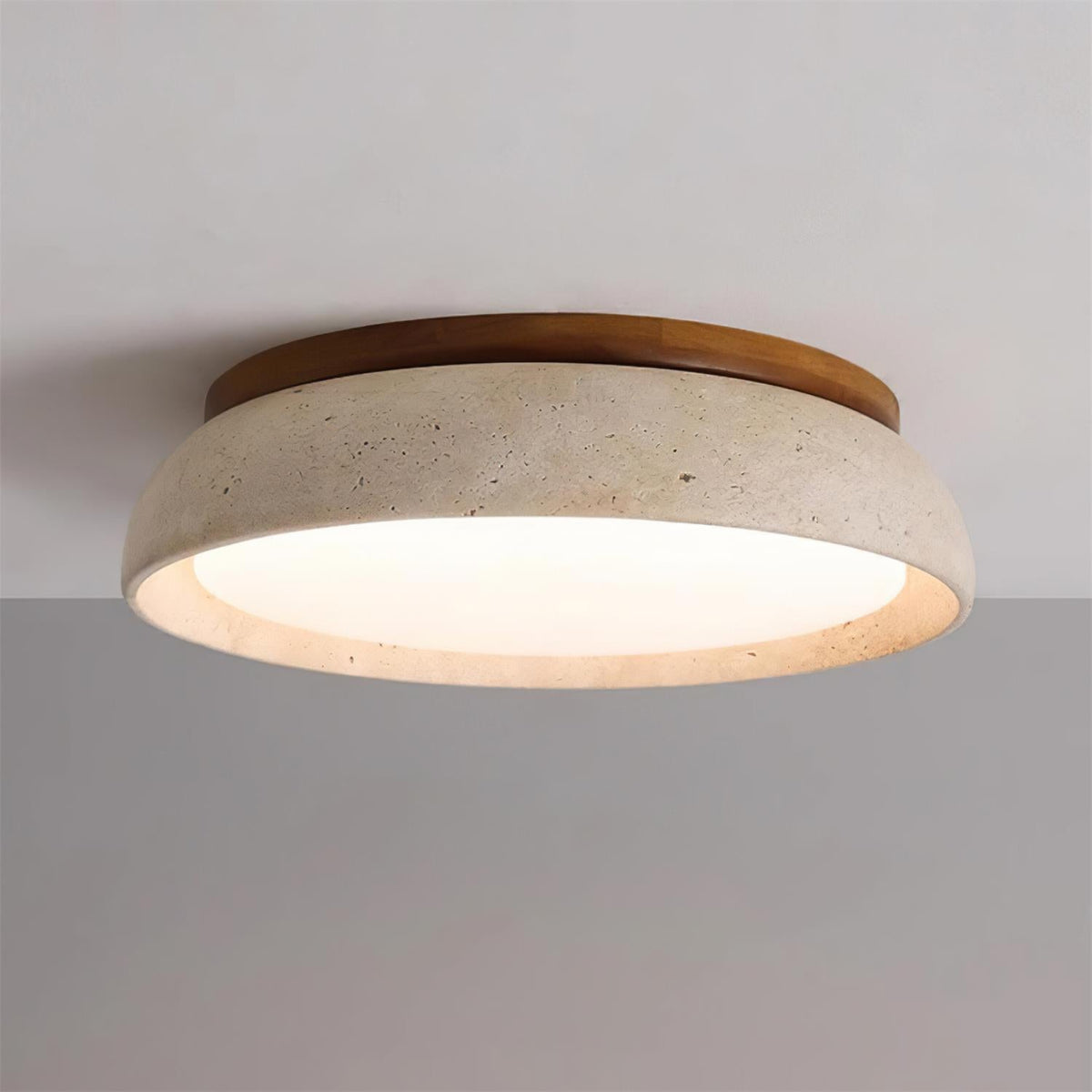 Gadigem Ceiling Light Piedra Travertine