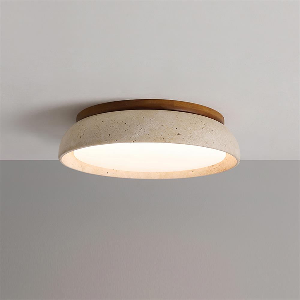 Gadigem Ceiling Light Piedra Travertine