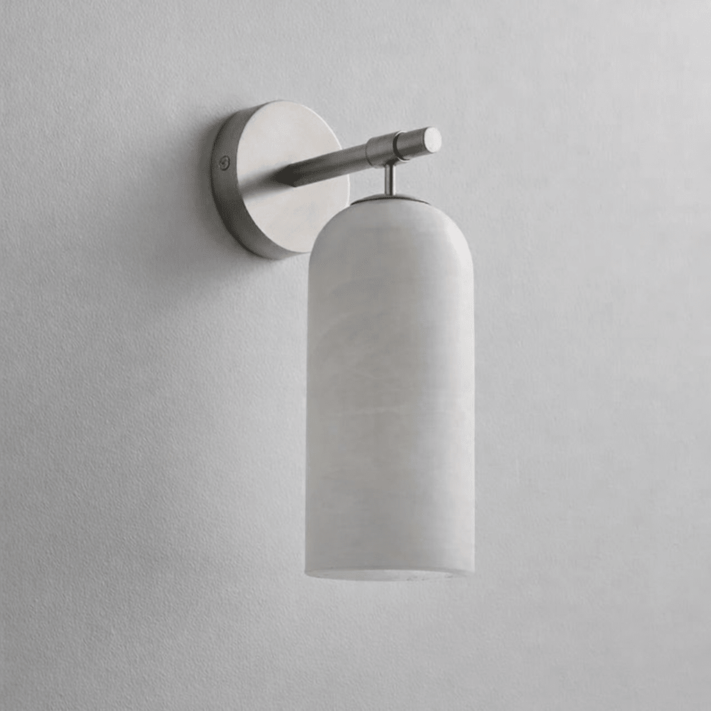 Albelaine Pillar Alabaster Wall Sconce