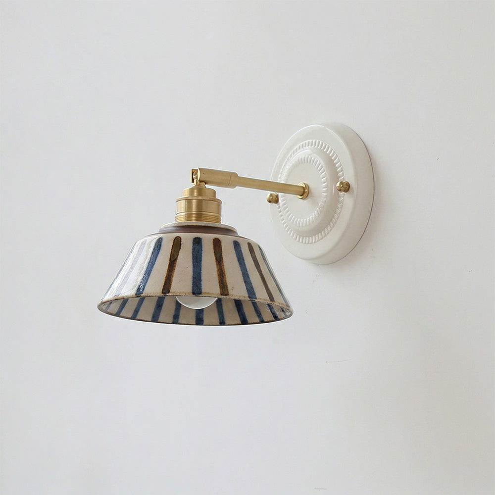 Lumalira Indigo Ceramics Wall Sconce