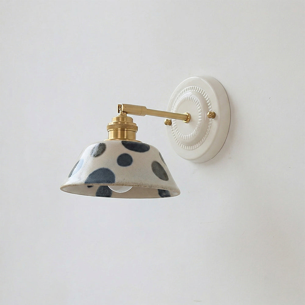 Lumalira Indigo Ceramics Wall Sconce