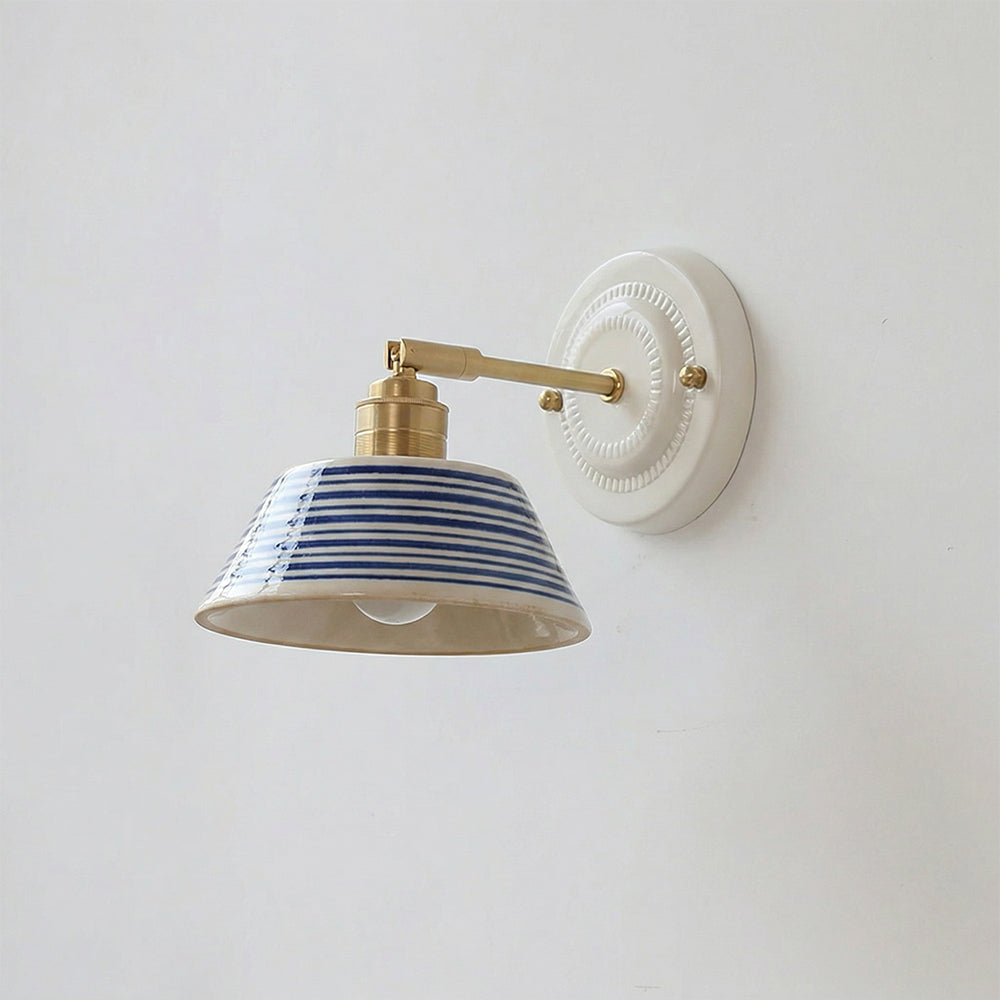 Lumalira Indigo Ceramics Wall Sconce