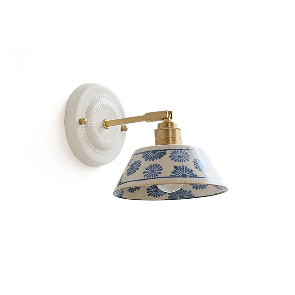 Lumalira Indigo Ceramics Wall Sconce