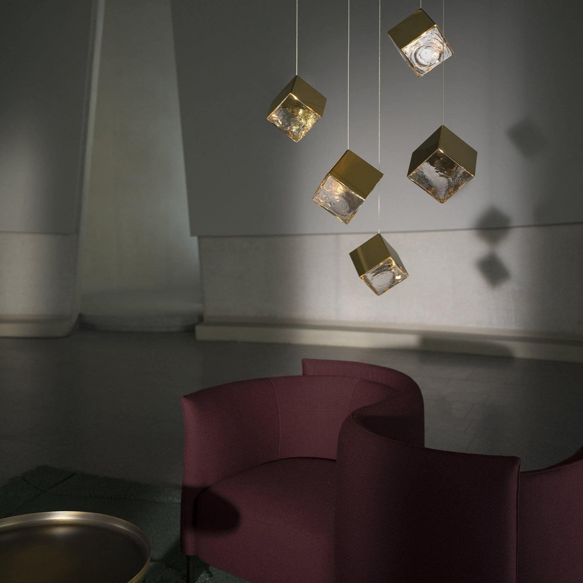 Teriorena Artistic Geometric Cube Chandelier