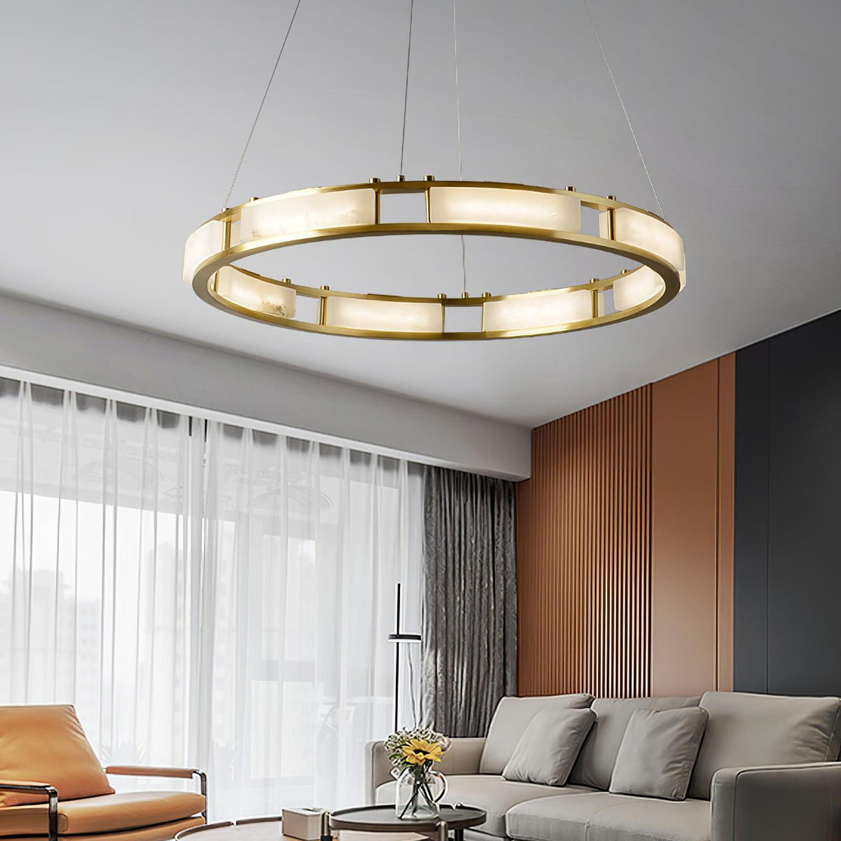 Oreliane Alabaster Chandelier