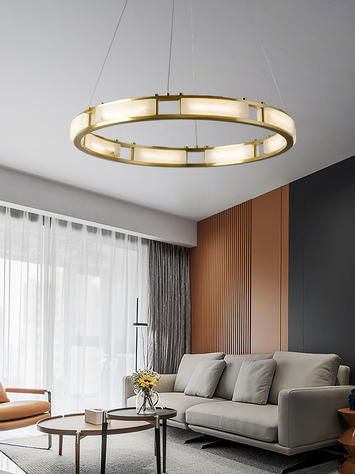 Oreliane Alabaster Chandelier