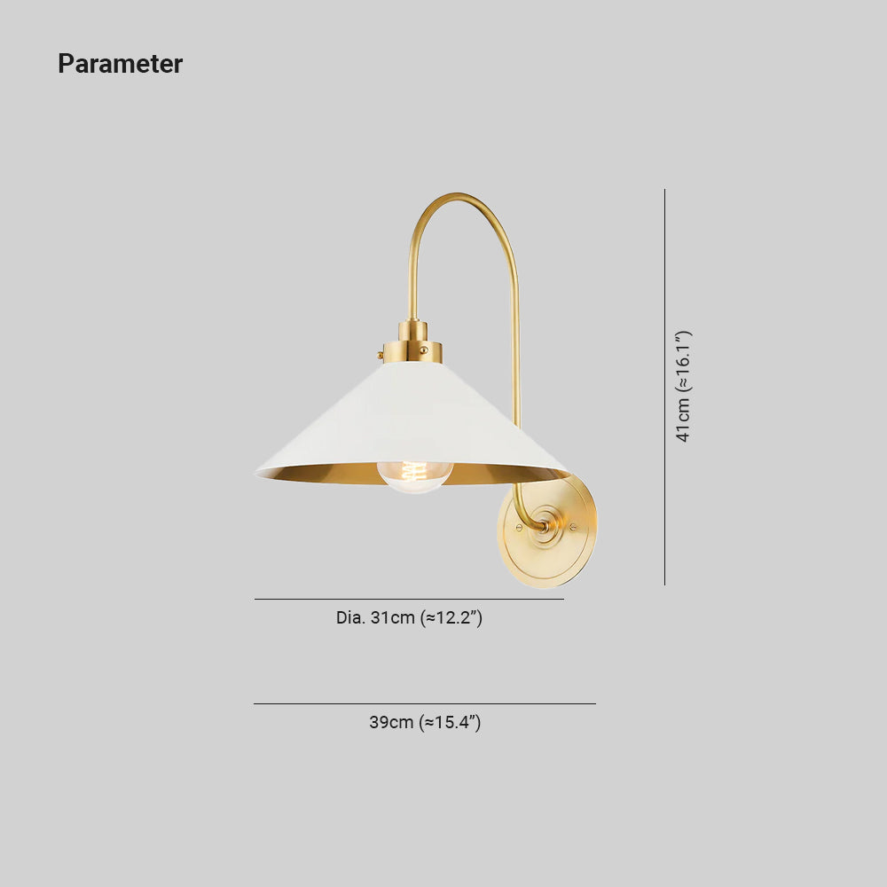 Piposud Vintage Indoor Wall Lamp Brass