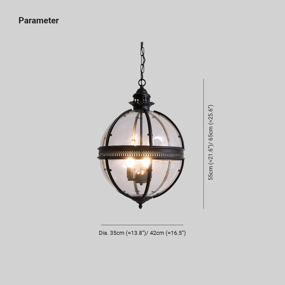 Dudelot Retro Pendant Light Glass