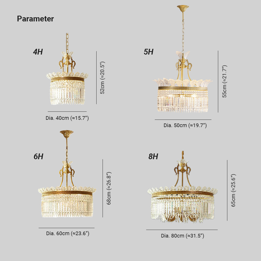 Gedekum Chandelier French Empire Luxury Farmhouse