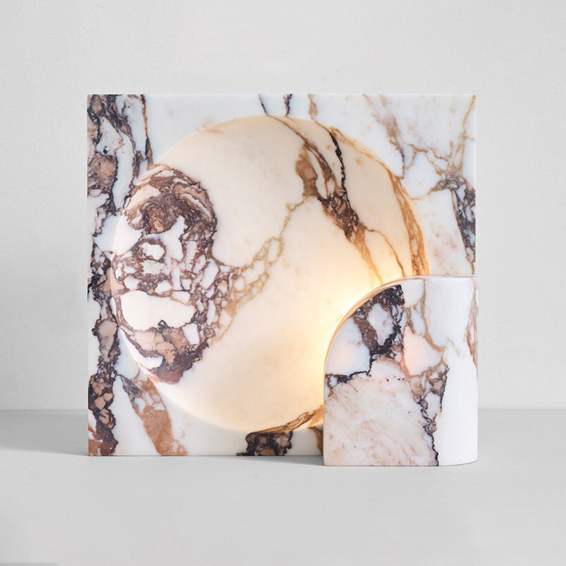 Valemir Block Piece Marble Table Lamp