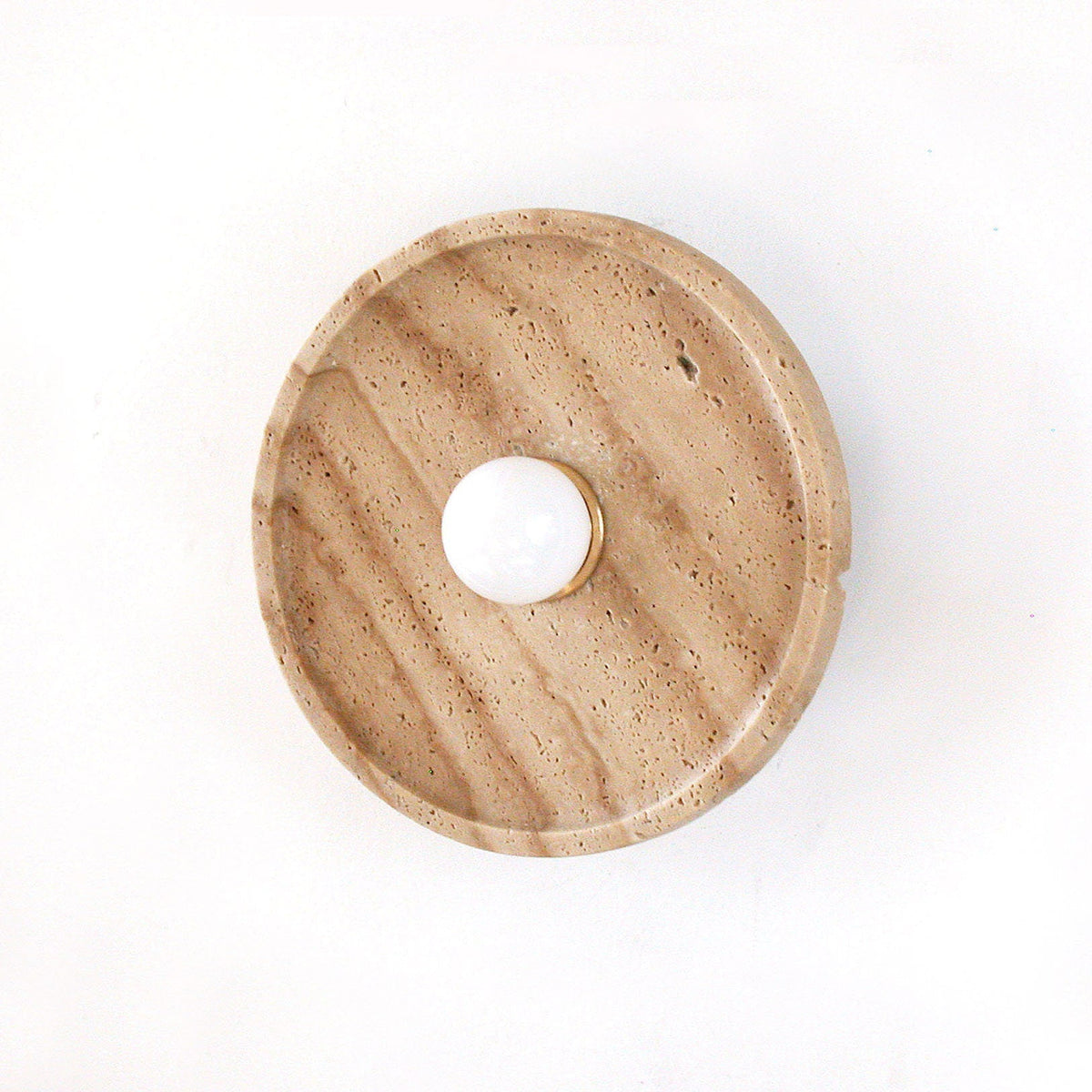 Solva Celeste Travertine Wall Sconce