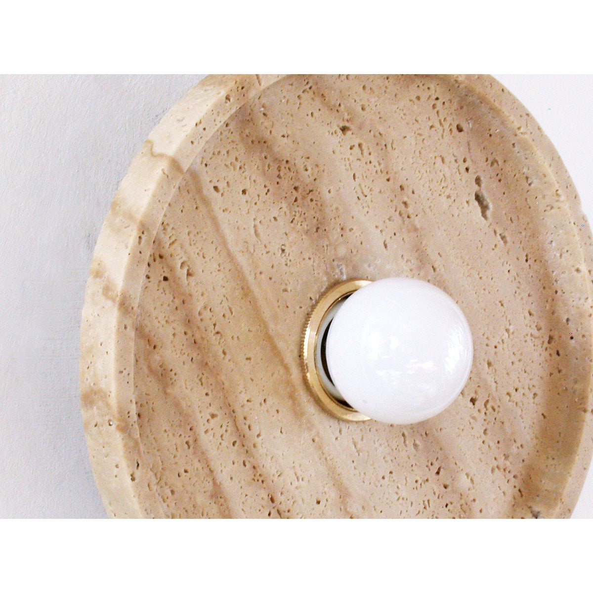 Solva Celeste Travertine Wall Sconce
