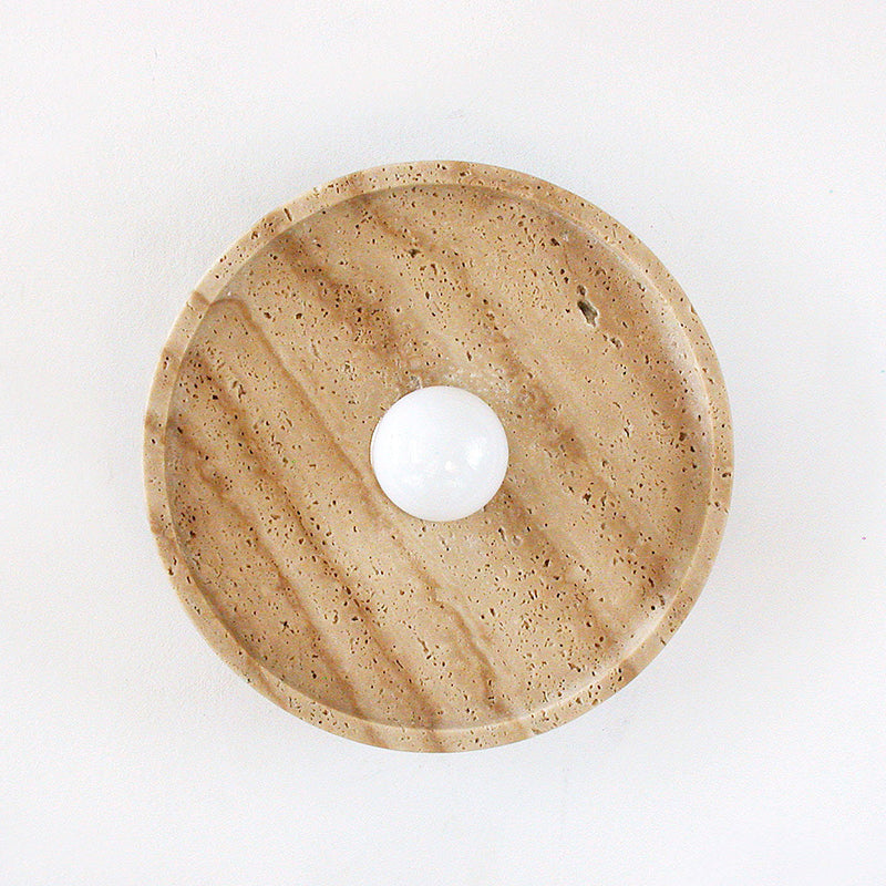Solva Celeste Travertine Wall Sconce