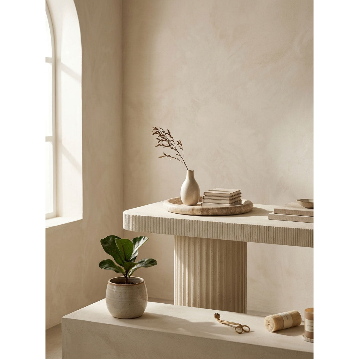 Vardenford Travertine Tray