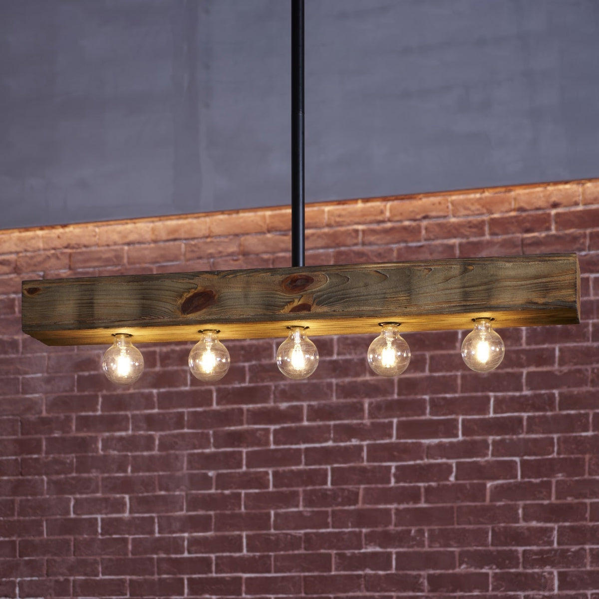 Siraen Wood-beam Island Chandelier