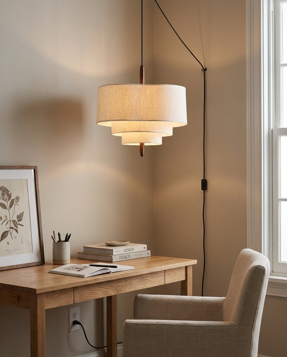 Raphia Plug In Pendant Light