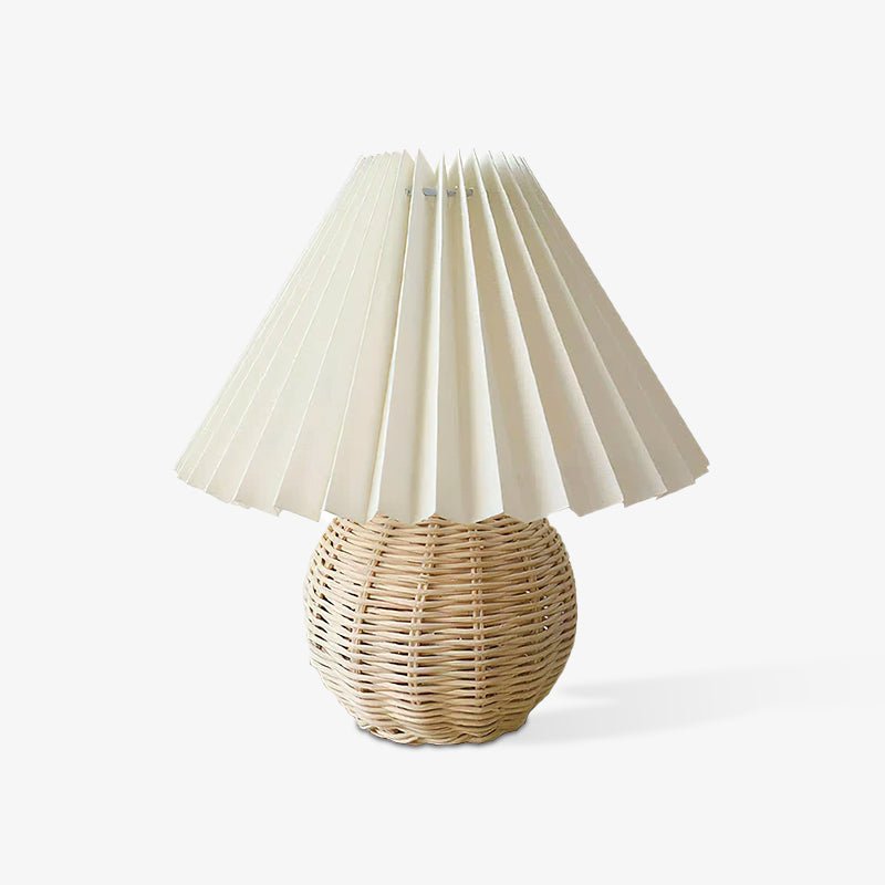 Ravuena Rattan Pleated Table lamp