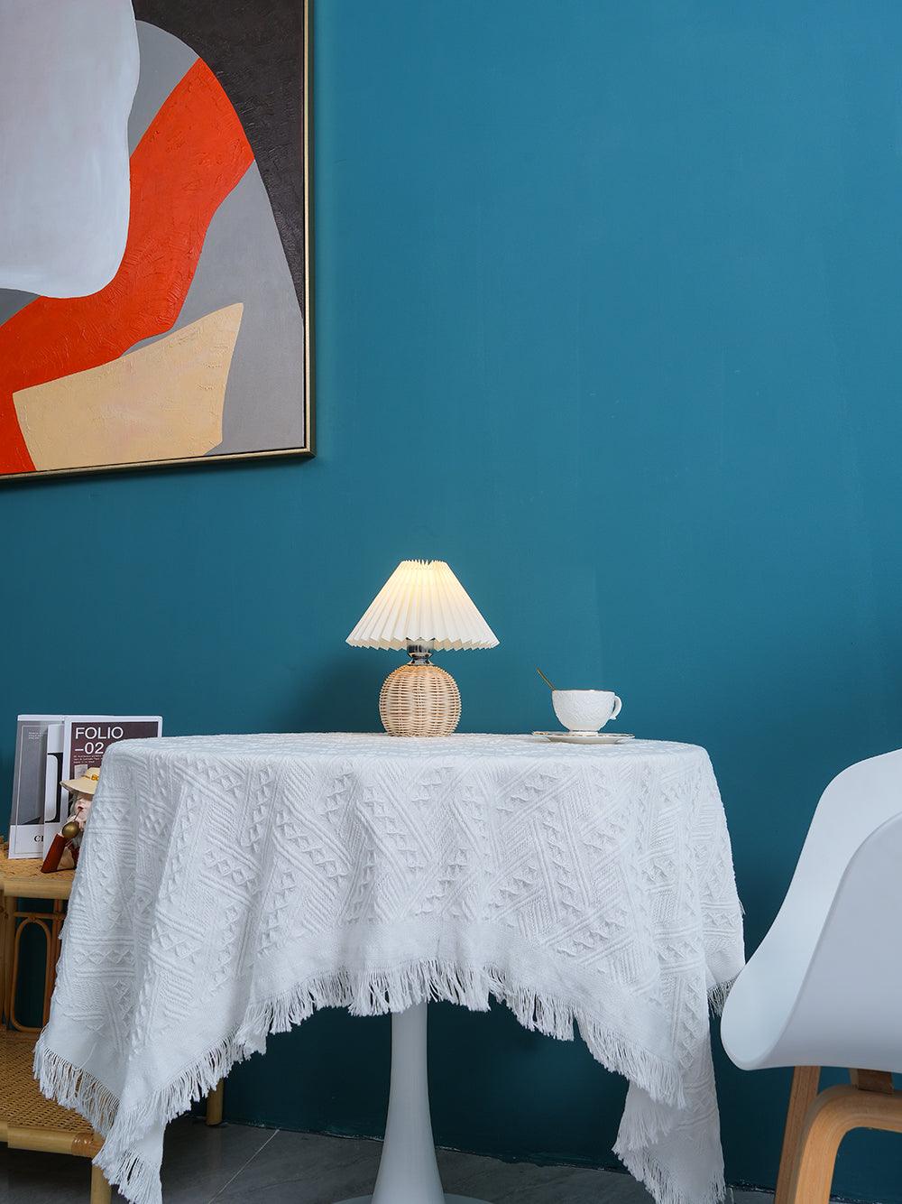 Ravuena Rattan Pleated Table lamp