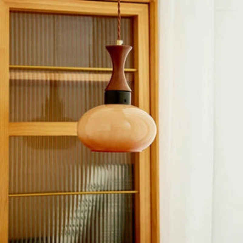 Kuposomi Vintage LED Glass Pendant Light Living Room
