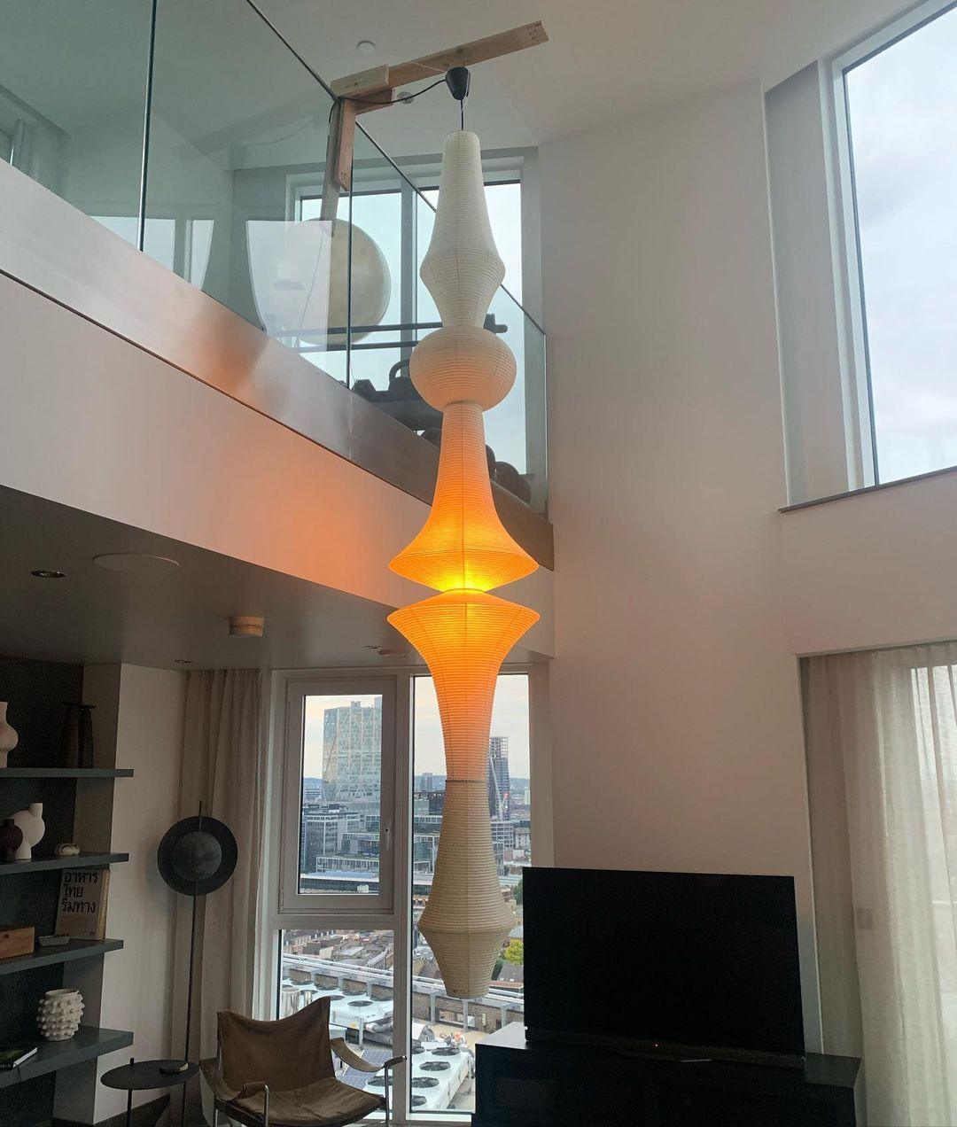 Elmsridge Washi Paper E Pendant Light