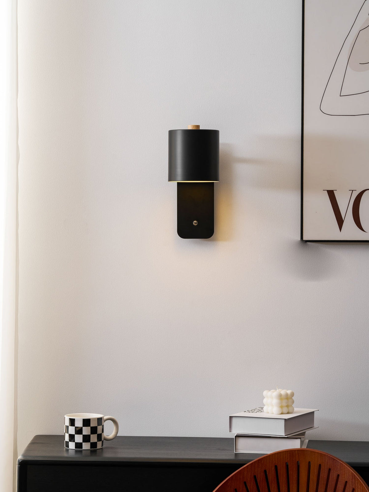 Rotatable Cylinder Rechargeable Wall Lamp