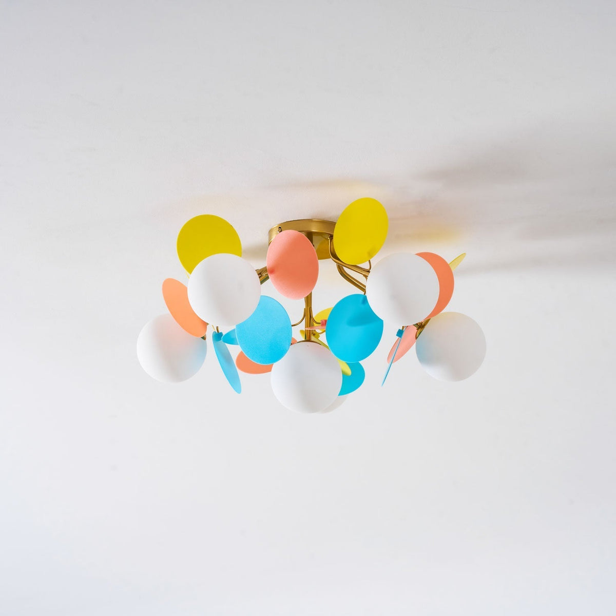 Fioragrove Round Macaron Flush Mount Ceiling Light