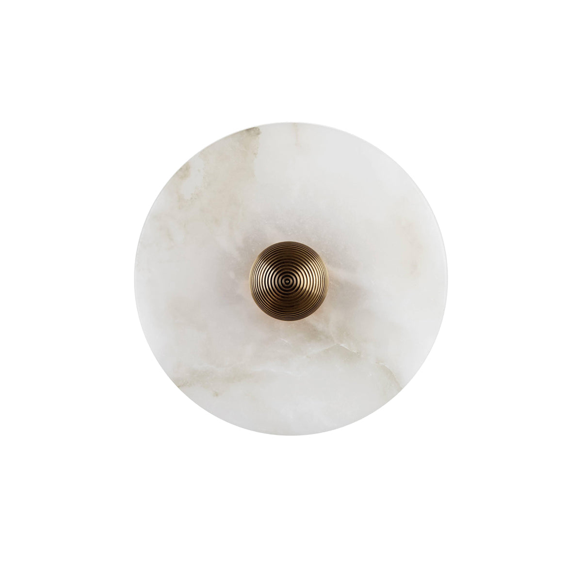 Apollo Round Alabaster Wall Lamp