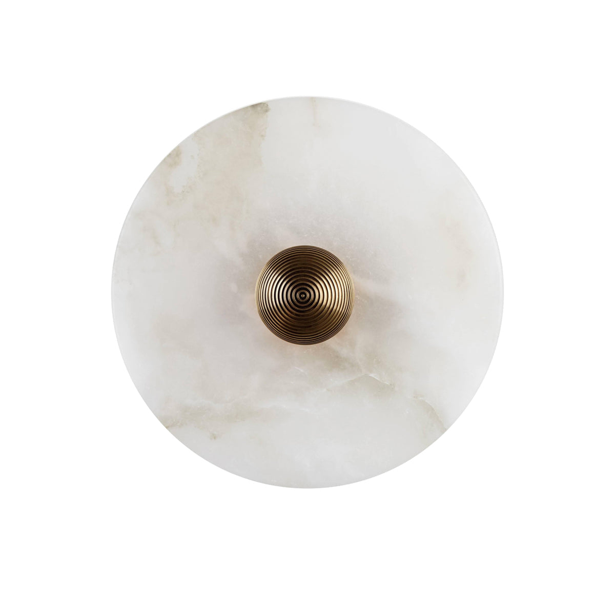 Apollo Round Alabaster Wall Lamp