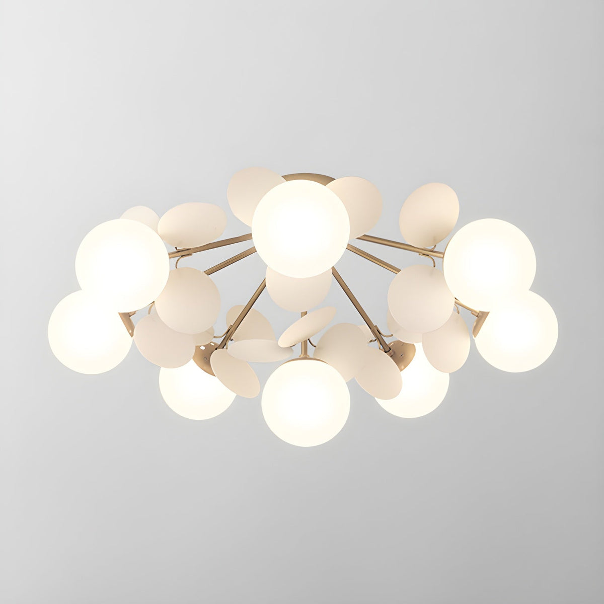 Fioragrove Round Macaron Flush Mount Ceiling Light