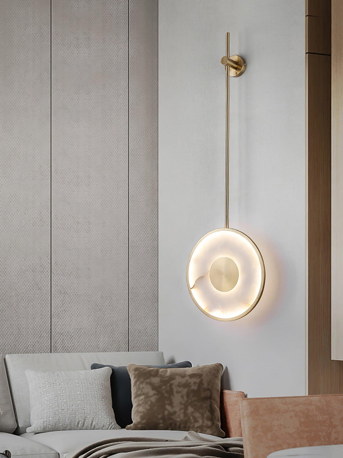 Nivirina Minimalist Alabaster Pendant Light