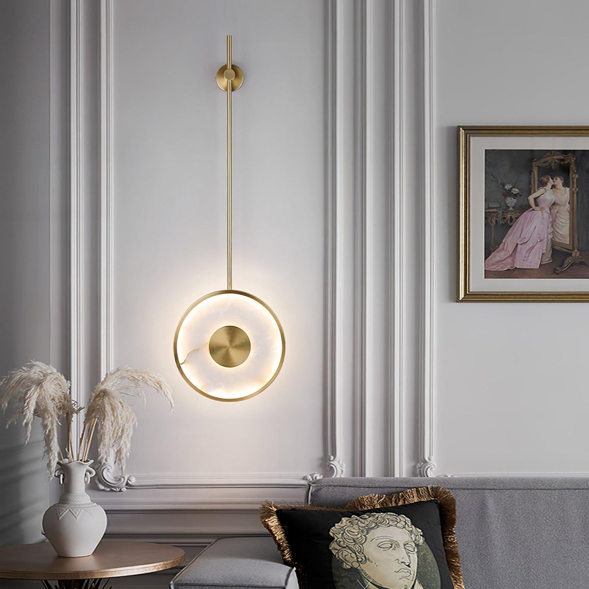 Nivirina Minimalist Alabaster Pendant Light