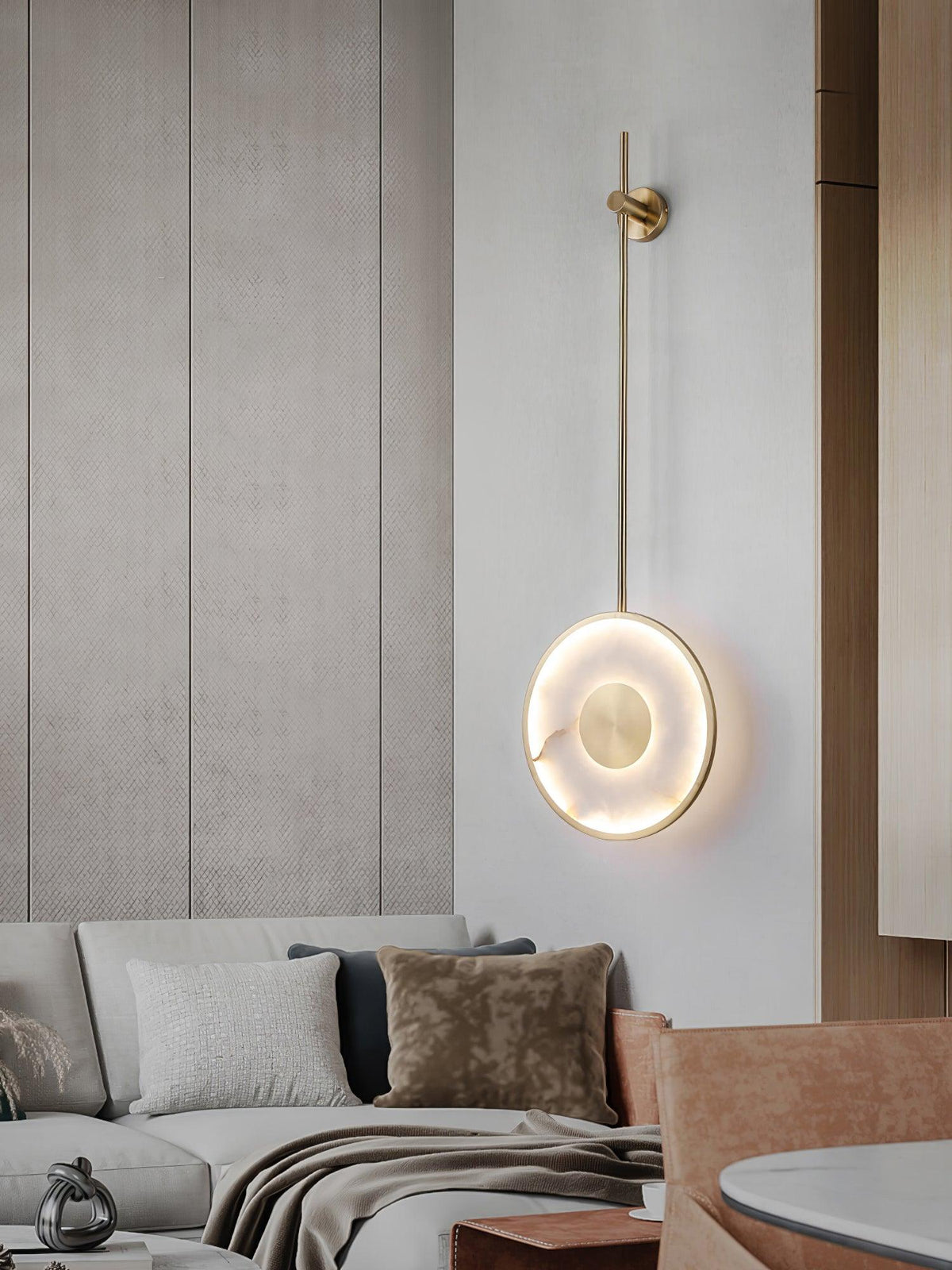 Nivirina Minimalist Alabaster Pendant Light