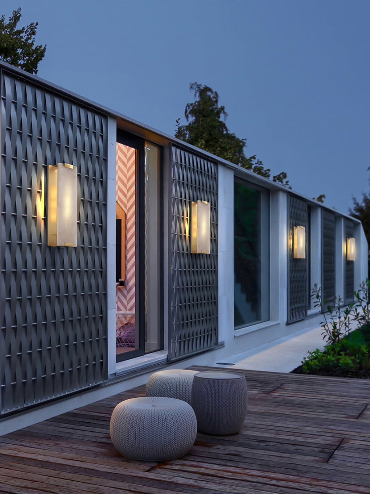 Velen Wall Lamp Alabaster Panel Glow