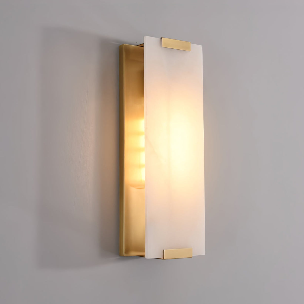 Velen Wall Lamp Alabaster Panel Glow