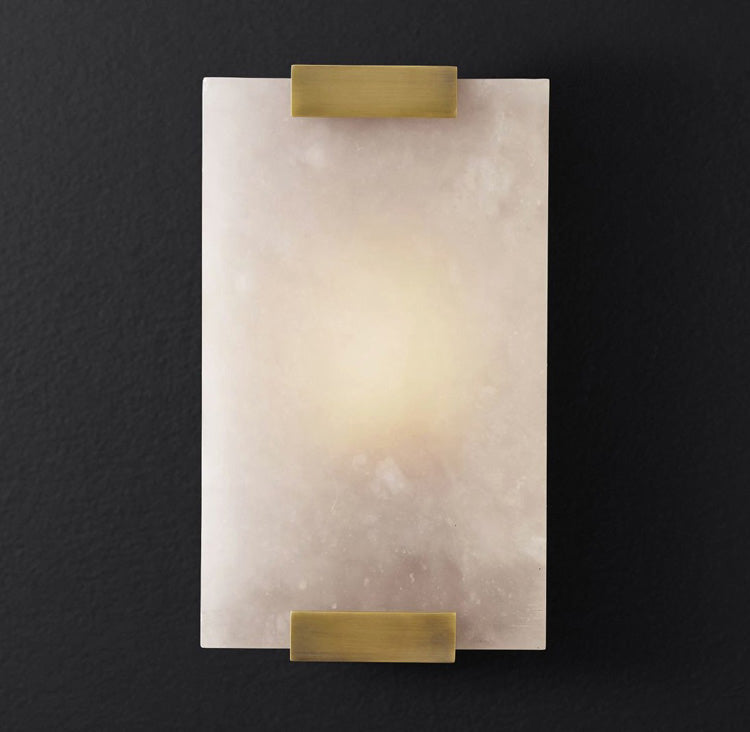 Velen Wall Lamp Alabaster Panel Glow