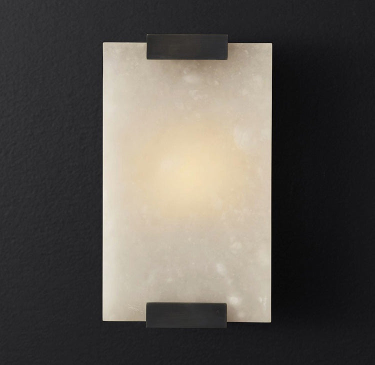 Velen Wall Lamp Alabaster Panel Glow