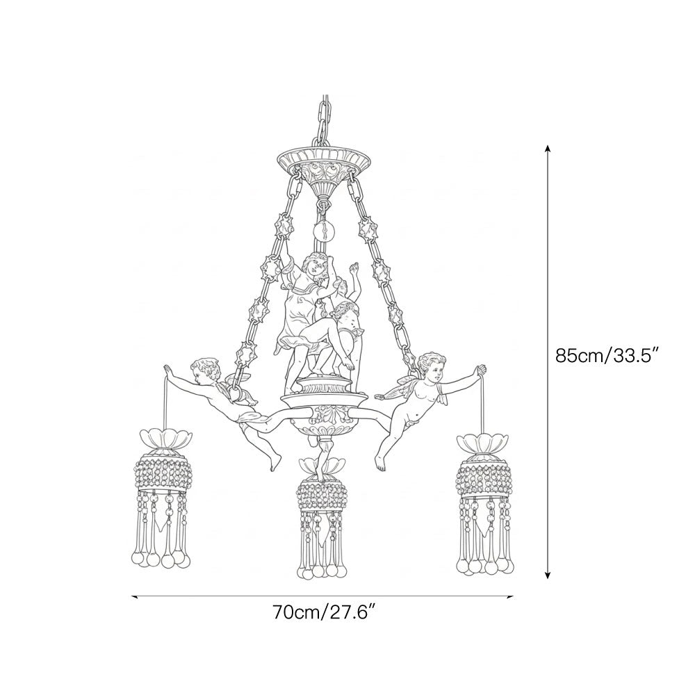 Solelora Ruth Brass Chandelier