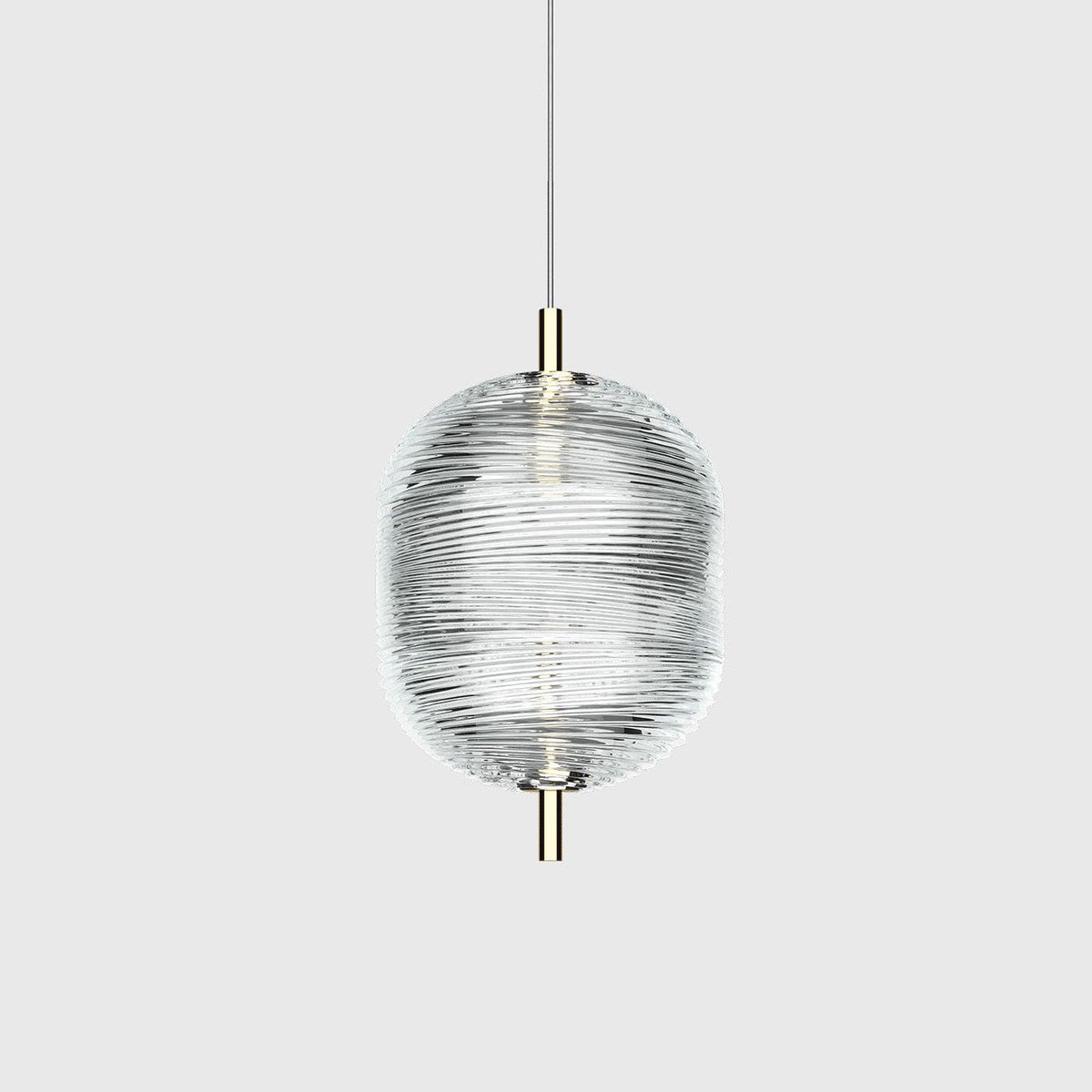 Mibiver Designer Art Modern Pendant Light, Black/Gold